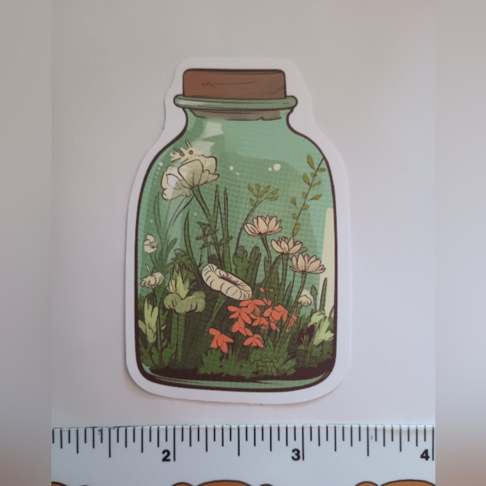 15/$15 Jar Nature Fairy Floral Be Kind Peace Love Magical Flower Decal Stickers